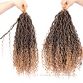 Extensión de pelo de ganchillo Bohomian River Goddess Faux Locs